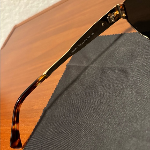Celine Triomphe Metal Round Sunglasses NEW - Picture 7 of 9